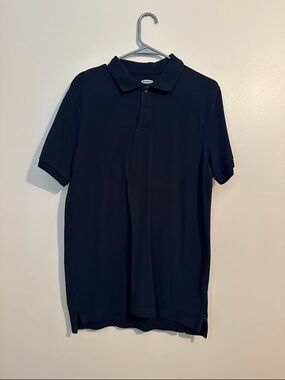 Old Navy Black Polo Shirt — Classic Short-Sleeve